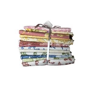 Benartex Laurel Cottage 2.75 Yds 13 Fat Quarters Cotton Coordinate Quilter Pink‎